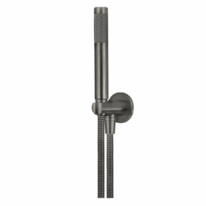 Meir - MZ08-R-PVDGM - Round Hand Shower on Fixed Bracket - Shadow Gunmetal