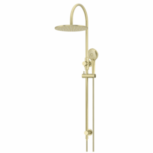 Meir - MZ0906-PVDBB - Round Gooseneck Shower Set, 300mm Rose, 3-Function Hand Shower - Tiger Bronze