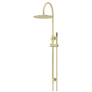 Meir - MZ0906-R-PVDBB - Round Gooseneck Shower Set, 300mm Rose, Single-Function Hand Shower - Tiger Bronze