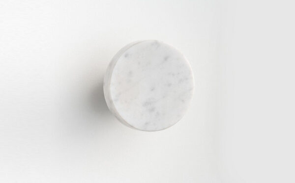 Paco Jaanson - Marmo - MR008W - White Carrara Robe Hook