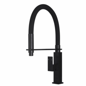 Meir - MK05 - Square Flexible Kitchen Mixer Tap - Matte Black