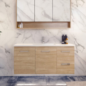 Timberline - Nevada - NEV-V-1200-C-APH-W - 1200mm Wall Hung Vanity - Alpha Ceramic Top