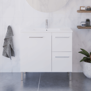 Timberline - Nevada - NEV-V-900-C-APH-L - 900mm On Legs Vanity - Alpha Ceramic Top