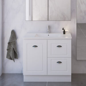 Timberline - Nevada Classic - NVC-V-900-C-APH-F - 900mm Floor Standing Vanity - Alpha Ceramic Top