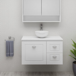Timberline - Nevada Classic - NVC-V-900-C-SSA-W - 900mm Wall Hung Vanity - SilkSurface Top