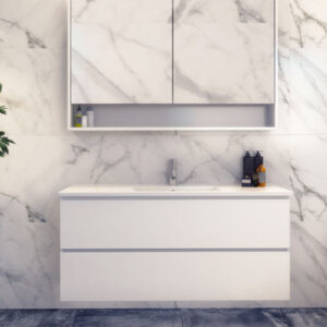 Timberline - Nevada Plus - NEVP-V-1200-C-APH-W - 1200mm Wall Hung Vanity - Alpha Ceramic Top