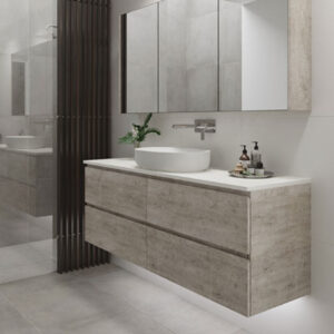 Timberline - Nevada Plus - NEVP-V-1500-C-SSA-W - 1500mm Single Bowl Wall Hung Vanity - SilkSurface Top