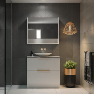 Timberline - Nevada Plus - NEVP-V-900-C-SSA-F - 900mm Floor Standing Vanity - SilkSurface Top