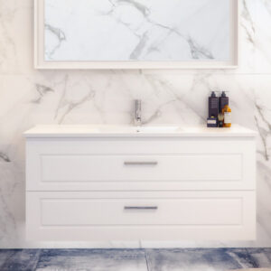 Timberline - Nevada Plus Classic - NVPC-V-1200-C-APH-W - 1200mm Wall Hung Vanity - Alpha Ceramic Top