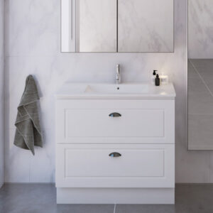 Timberline - Nevada Plus Classic - NVPC-V-900-C-APH-F - 900mm Floor Standing Vanity - Alpha Ceramic Top