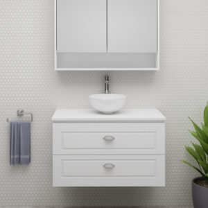 Timberline - Nevada Plus Classic - NVPC-V-900-C-SSA-W - 900mm Wall Hung Vanity - SilkSurface Top