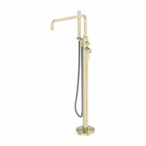 Nero - Zen SS316L - NR162203A01BG - Freestanding Bath Mixer With Outdoor Shower Hose - Brushed Gold