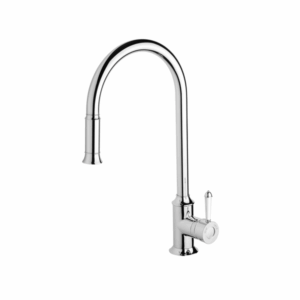 Phoenix - Nostalgia - NS710-62-1 - Pull Out Sink Mixer - Chrome / White