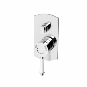 Phoenix - Nostalgia - NS791-62 - Shower / Bath Diverter Mixer - Chrome / White