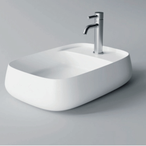 Studio Bagno - Nur - NUR60XS Plan - Bench Basin - Gloss White