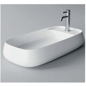 Studio Bagno - Nur - NUR80XS Plan - Bench Basin - Gloss White