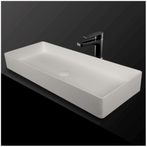 KasKadeStone - Oslo - VXA78 - Rectangular Benchtop Stone Basin - Matte White