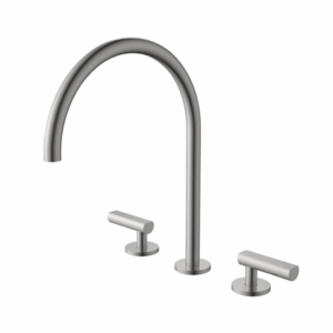 Novas - Prime - PRMHBSLSSS - Hob Mounted Basin Set with Lever - Satin Stainless Steel