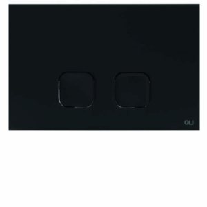 Studio Bagno - Plain - OL070829 - Flush Button Actuator - Black Soft Touch