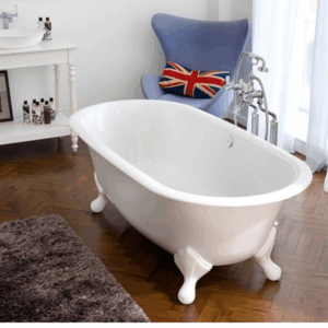 Victoria + Albert - Radford - RAD-N-SW-NO + FT-RAD-SW - Freestanding Bath with QUARRYCAST™ Ball & Claw Feet - White