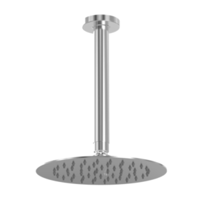 Abey - Gareth Ashton - Alfresco 316 - RDS05-316 - 316 200mm Round Vertical Shower Drop - Brushed Stainless Steel