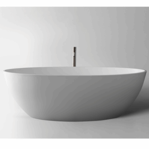 KasKadeStone - Plano - RS26 1680 - Freestanding Oval Bath 1680 - Matte White
