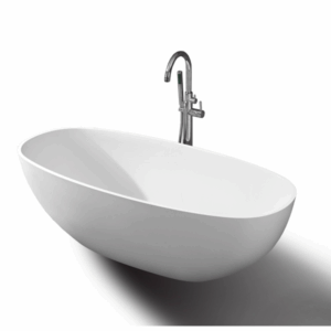 KasKadeStone - Calpurnia - RS39 1700 - Freestanding Bath 1700 - Matte White