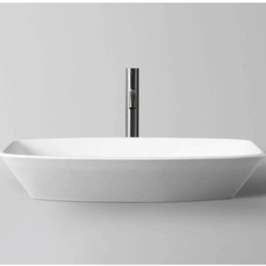 KasKadeStone - Amadea - RSA09 - Oval Bench Basin 600 - Matte White