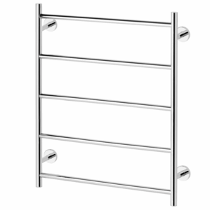 Phoenix - Radii - RA8750 CHR - Heated Towel Ladder 550 X 740mm Round Plate - Chrome
