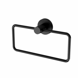 Phoenix - Radii - RA893 MB - Hand Towel Holder Round Plate - Matte Black
