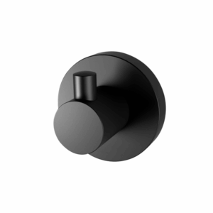 Phoenix - Radii - RA897 MB - Robe Hook Round Plate - Matte Black
