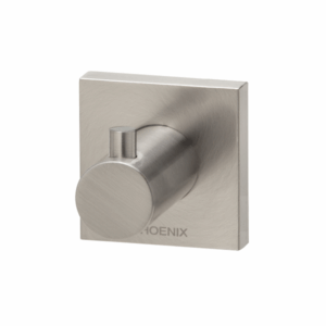 Phoenix - Radii - RS897 BN - Robe Hook Square Plate - Brushed Nickel
