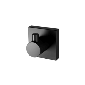 Phoenix - Radii - RS897 MB - Robe Hook Square Plate - Matte Black