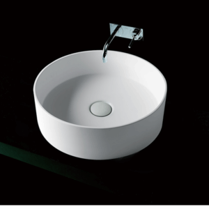 KasKadeStone - Bowl S02 - S02-400 - Round Bench Basin 400 - Matte White