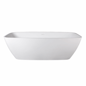 DADOquartz® - Deonne - SBM018 - Thin-Edge Freestanding Bath 1600 - Matte / Satin White
