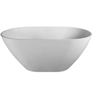 DADOquartz® - Emily - SBM034  - Thin-Edge Freestanding Bath 1550 - Matte / Satin White