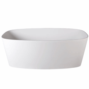 DADOquartz® - Ava - SBM076 - Thin-Edge Freestanding Bath 1500 - Matte / Satin White