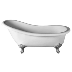 DADOquartz® - Sophia Slipper - SBM100 - Wide-Edge Freestanding Bath 1650 - Matte / Satin White