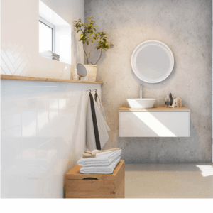 Timberline - Brooklyn - BRK-M-600-600 -  600mm Round Mirror with Framed Surround