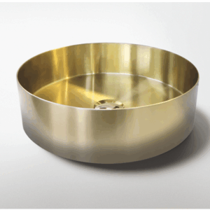 Studio Bagno - Meteor -SBSUSS/BR - Stainless Steel Basin - Brushed Brass