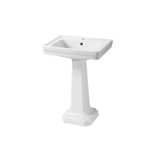 Turner Hastings - ST589PE - Stafford 58 x 45 Basin & Pedestal - Gloss White