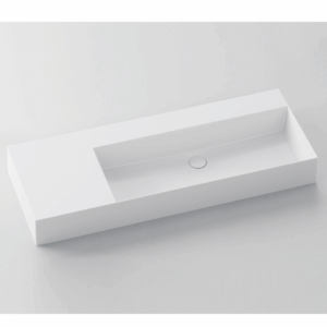 Studio Bagno - Shard 102 X - SHA102R - Bench/Wall Basin - Gloss White