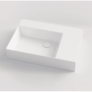 Studio Bagno - Shard 65 X - SHA65L - Bench/Wall Basin - Gloss White