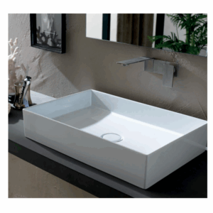 Studio Bagno - Shard X Rectangle - SHAXREC - Above Counter Basin - Gloss White