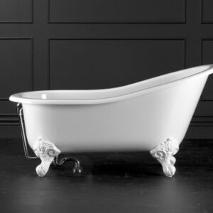 Victoria + Albert - Shropshire - SHR-N-SW-NO + FT-SHR-SW - Freestanding Slipper Bath 1535mm with QUARRYCAST™ White Feet