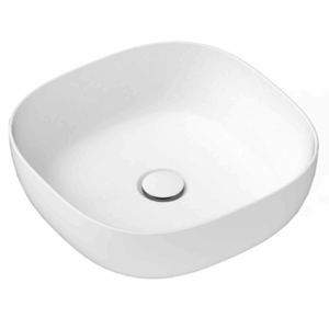 ADP - Glam - TOPCGLS400GW - Square Above Counter Basin 400mm - Gloss White