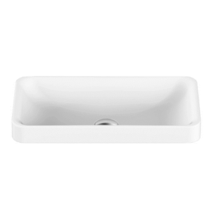 ADP - Faith - TOPTFAI5026-G - Solid Surface Semi-Inset Basin - Gloss White