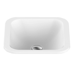 ADP - Honour - TOPTHON3737-G - Solid Surface Inset / Under-Counter Basin - Gloss White