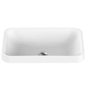 ADP - Pride - TOPTPRI5537-G - Solid Surface Semi-Inset Basin - Gloss White