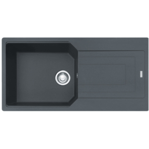 Franke - UBG611-100REV ON - Urban Single Bowl Sink w/ Drainer - Onyx Fragranite